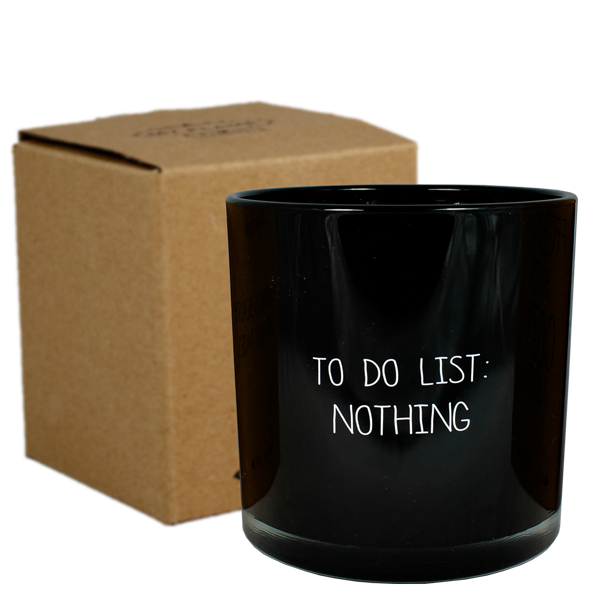 Soy candle - To do list: Nothing - Warm Cashmere