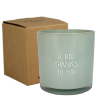 Soy candle - A big thanks to you - Minty Bamboo