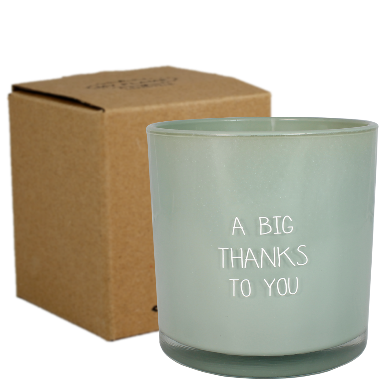 Soy candle - A big thanks to you - Minty Bamboo