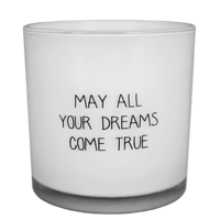 Soy candle - May all your dreams come true - Fresh Cotton