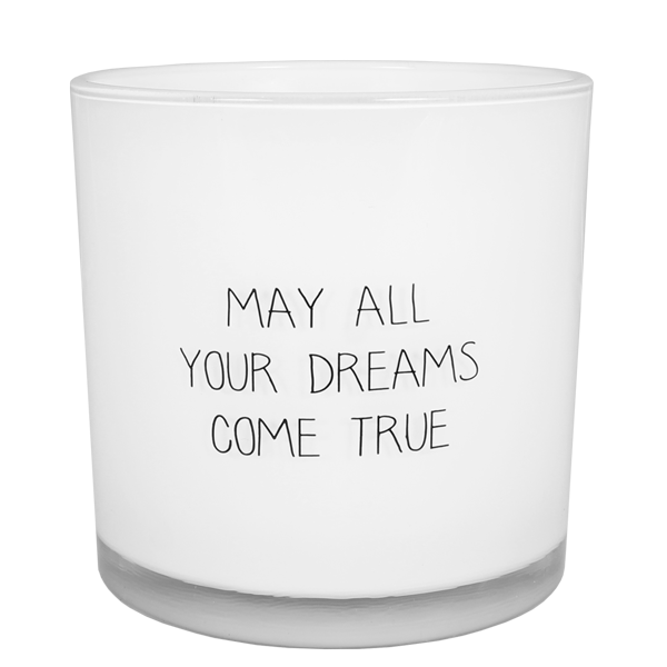 Soy candle - May all your dreams come true - Fresh Cotton