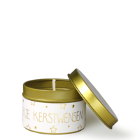 Soy candle xs - Een blikje kerstwensen - Winter Glow My Flame Lifestyle Soy candle xs - Een blikje kerstwensen - Winter Glow
