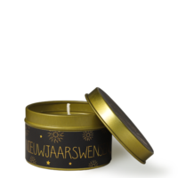 Sojakaars xs - Een blikje nieuwjaarswensen - Winter Glow My Flame Lifestyle Sojakaars xs - Een blikje nieuwjaarswensen - Winter Glow