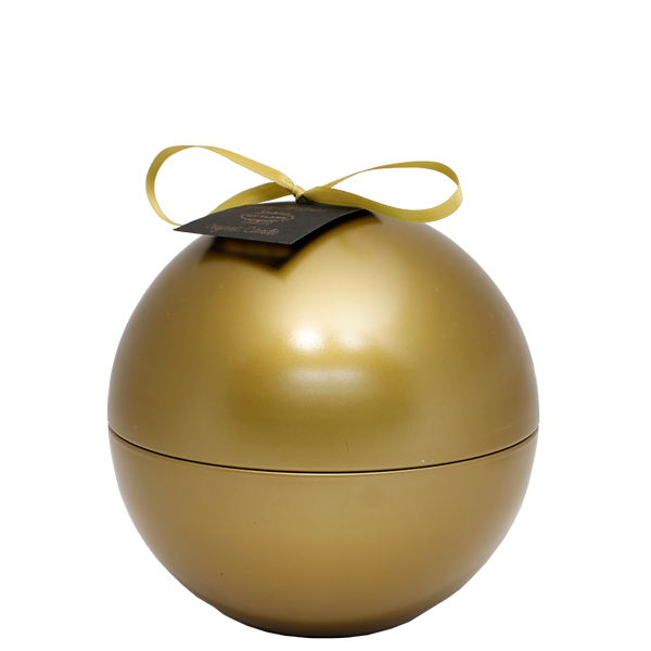 SOY CANDLE - CHRISTMAS BALL - GOUD - SCENT: WINTER GLOW