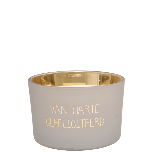 My Flame Lifestyle Soy candle - Van harte gefeliciteerd - Amber's Secret