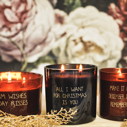 Soy candle - Make it a December to remember - Red - Winter Wood