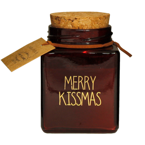 Soy candles - Merry Kissmas - Red