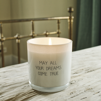 Soy candle - May all your dreams come true - Fresh Cotton