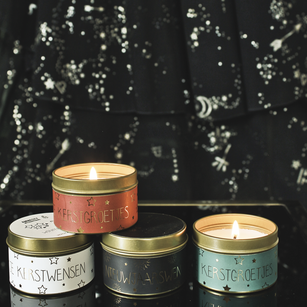 My Flame Lifestyle Soy candle xs - Een blikje kerstwensen - Winter Glow