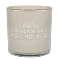 Soy Candle -  I give you vitamin k, h, and l - Scent:  Fig's Delight