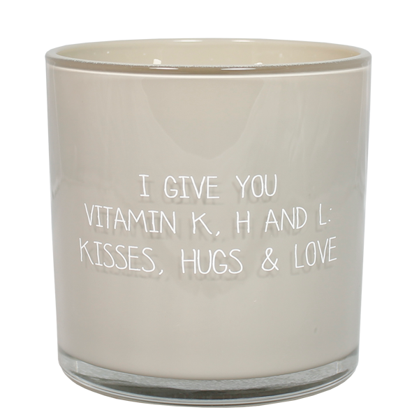 Soy Candle -  I give you vitamin k, h, and l - Scent:  Fig's Delight