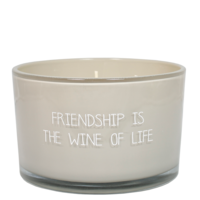 Soy candle - Friendship is the wine of life - Fig's Delight