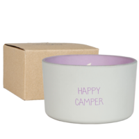 Buitenkaars - Happy camper - Bella citronella My Flame Lifestyle Buitenkaars - Happy camper - Bella citronella