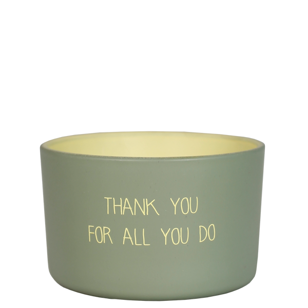 My Flame Lifestyle Outdoor candle - Thank you for all you do - Bella Citronella
