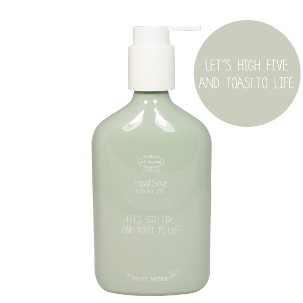 My Flame Lifestyle Hand soap - Let's high five and toast to life - Minty Bamboo