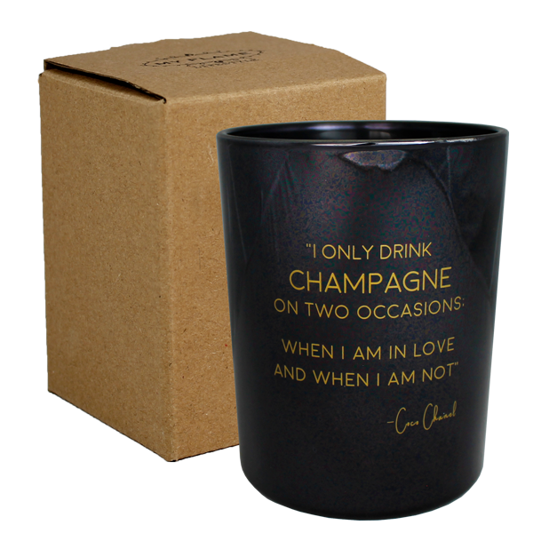 Soy Candle - I only drink champagne when I'm in love and when I'm not - Warm Cashmere My Flame Lifestyle Soy Candle - I only drink champagne when I'm in love and when I'm not - Warm Cashmere