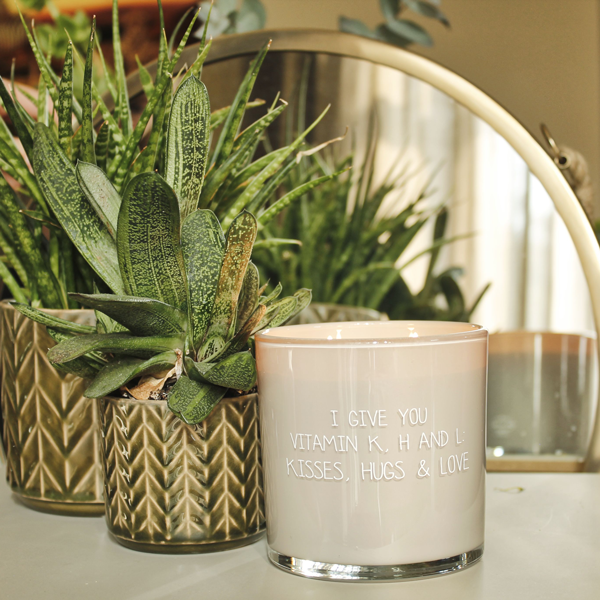 Soy Candle - I give you vitamin k, h, and l - Scent: Fig's Delight My Flame Lifestyle Soy Candle - I give you vitamin k, h, and l - Scent: Fig's Delight