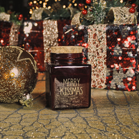 Soy candles - Merry Kissmas - Red - Winter Wood