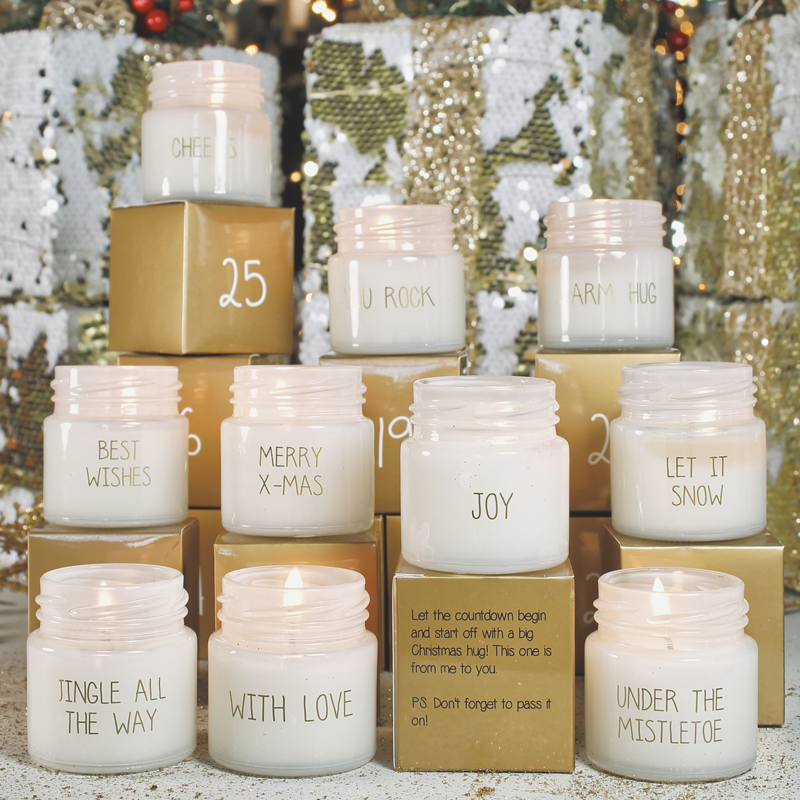 Soy candle advent calendar - Winter Glow