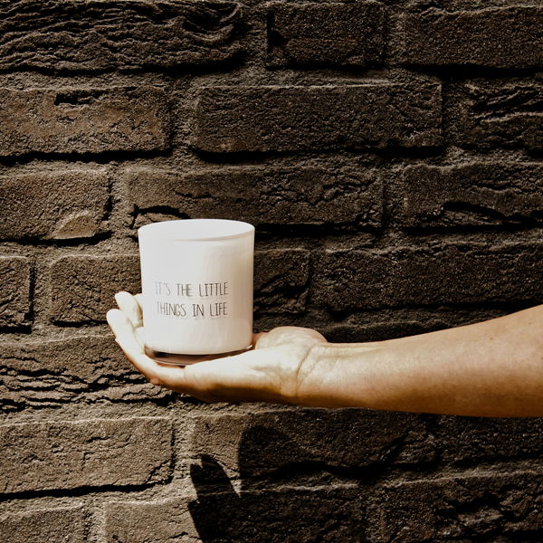 My Flame Lifestyle Soy candle - It's the little things in life - Fresh Cotton