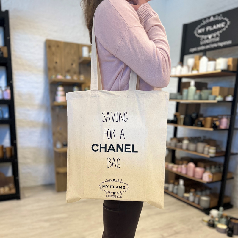 Canvas bag - Saving for a Chanel bag - My Flame Lifestyle - Organic candles  and home fragrances