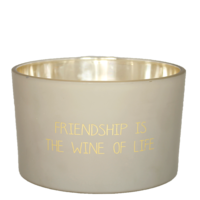 Sojakaars mat - Friendship is the wine of life - Fig's Delight My Flame Lifestyle Sojakaars mat - Friendship is the wine of life - Fig's Delight