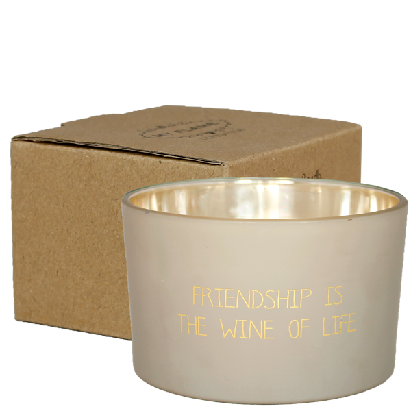Soy candle matt - Friendship is the wine of life - Fig's Delight