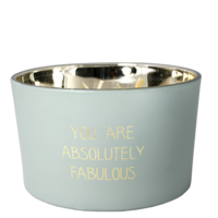 Soy candle matt - You are absolutely fabulous - Minty Bamboo