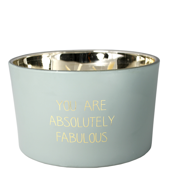 My Flame Lifestyle Soy candle matt - You are absolutely fabulous - Minty Bamboo