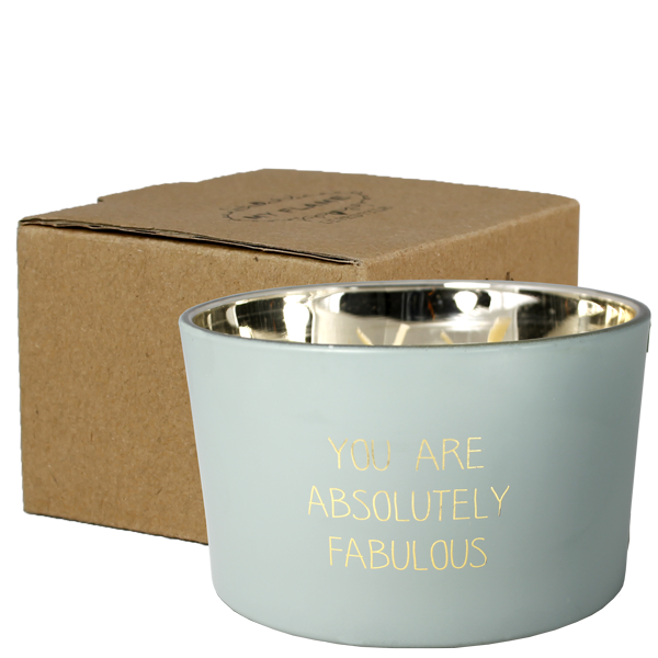 My Flame Lifestyle Soy candle matt - You are absolutely fabulous - Minty Bamboo