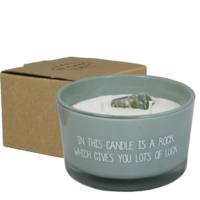 Soy candle - A rock which give you lots of luck - Minty Bamboo My Flame Lifestyle Soy candle - A rock which give you lots of luck - Minty Bamboo