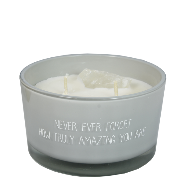 My Flame Lifestyle Soy candle -  Never forget how truly amazing you are - Amber's Secret