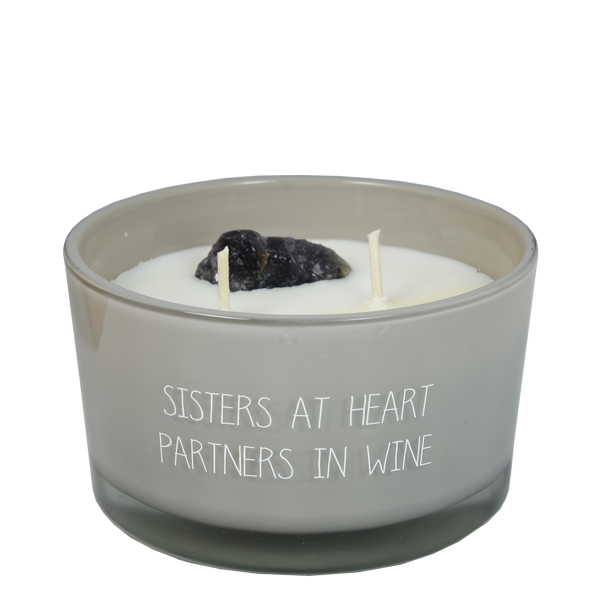 My Flame Lifestyle Soy candle -  Sisters at heart, partners in wine - Fig's Delight