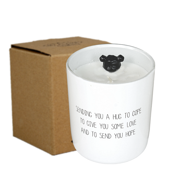 Soy candle - Sending you a hug to cope - Fresh Cotton My Flame Lifestyle Soy candle - Sending you a hug to cope - Fresh Cotton