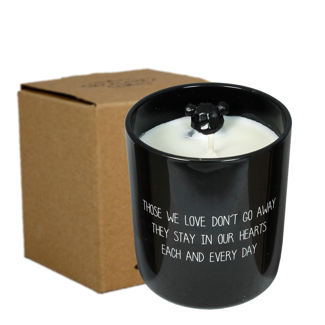 My Flame Lifestyle Soy candle - Those we love don't go away. They stay in our hearts... - Warm Cashmere