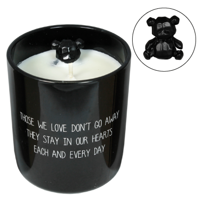 Soy candle - Those we love don't go away. They stay in our hearts... - Warm Cashmere