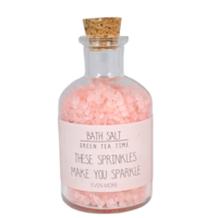 Bath salt -  These sprinkles make you sparkle - Green Tea Time