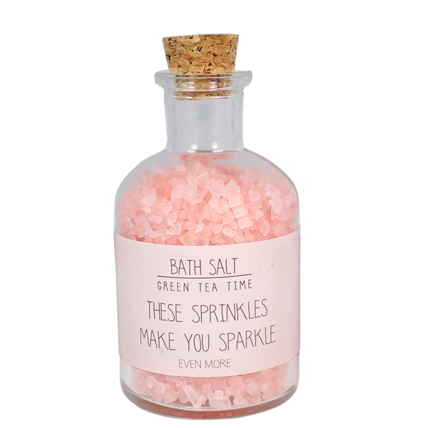 Bath salt -  These sprinkles make you sparkle - Green Tea Time