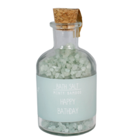 Bath  Salt - Happy Bathday - Minty Bamboo