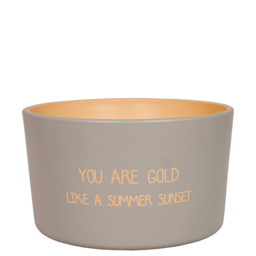 Outdoor candle - You are gold like a summer sunset