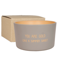 My Flame Lifestyle Buitenkaars - You are gold like a summer sunset - Bella Citronella