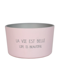 Buitenkaars - La vie est belle. Life is beautiful - Bella Citronella My Flame Lifestyle Buitenkaars - La vie est belle. Life is beautiful - Bella Citronella