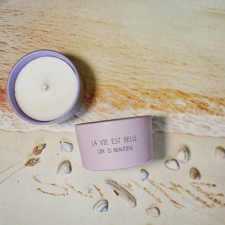 My Flame Lifestyle Outdoor candle - La vie est belle. Life is beautiful - Bella Citronella