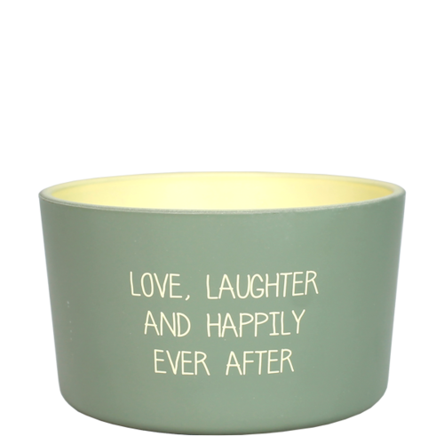 Outdoor candle - Love, laughter and happily ever after