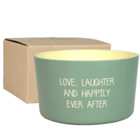My Flame Lifestyle Outdoor candle - Love, laughter and happily ever after - Bella Citronella