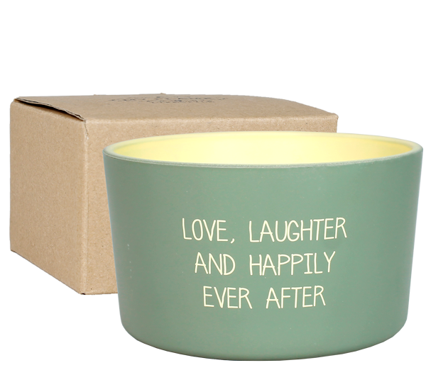 My Flame Lifestyle Outdoor candle - Love, laughter and happily ever after - Bella Citronella