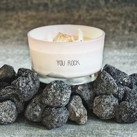 My Flame Lifestyle Soy candle - You rock - Fresh Cotton