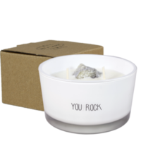 My Flame Lifestyle Soy candle - You rock - Fresh Cotton