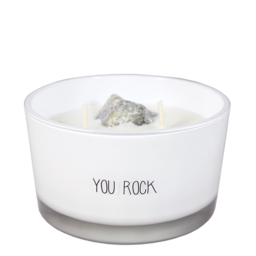 My Flame Lifestyle Soy candle - You rock - Fresh Cotton