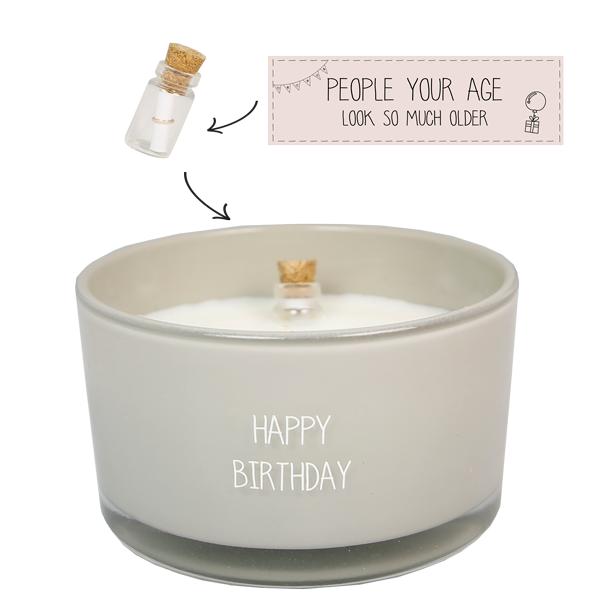 My Flame Lifestyle Message in a bottle - Happy Birthday - Fig's Delight